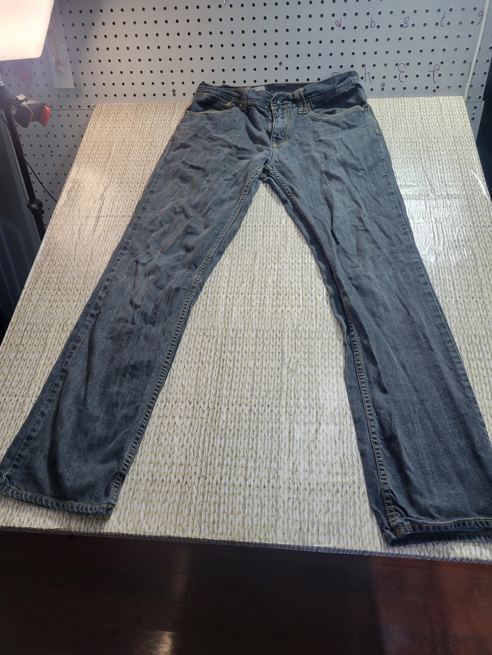 Empyre Men's Slim Straight Jeans in Faded Indigo
